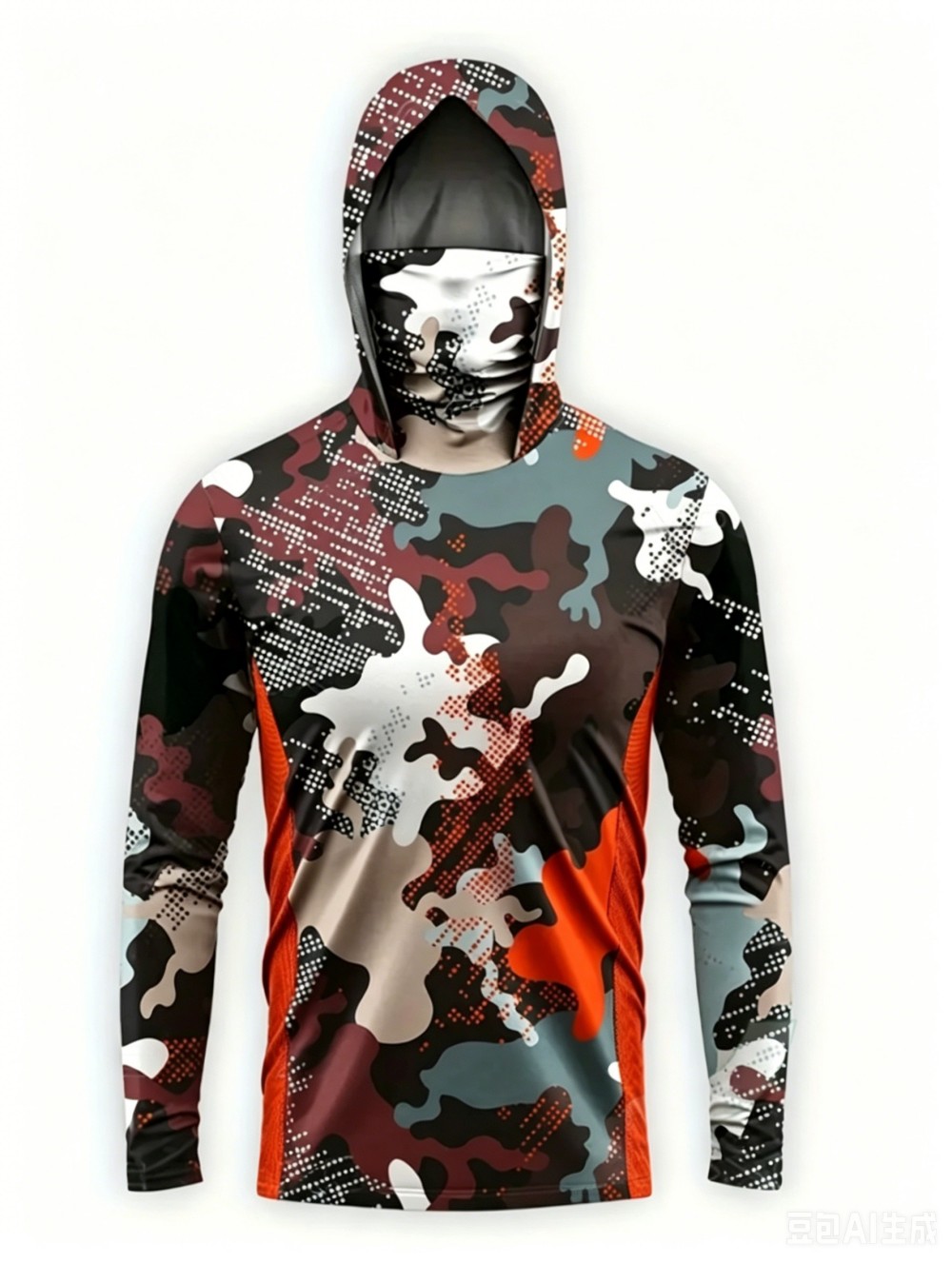 UPF50+ Camo Heren Lange Mouw V - Fishing Mask Sun Protection recensie en prijs