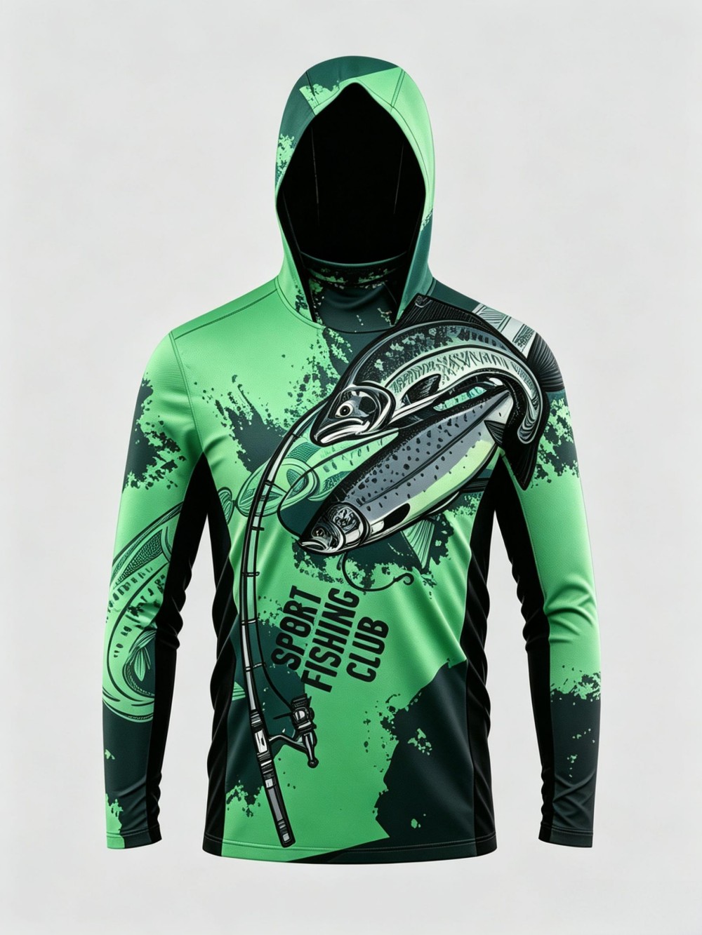 UPF50+ Camo Heren Lange Mouw V - Fishing Mask Sun Protection recensie en prijs