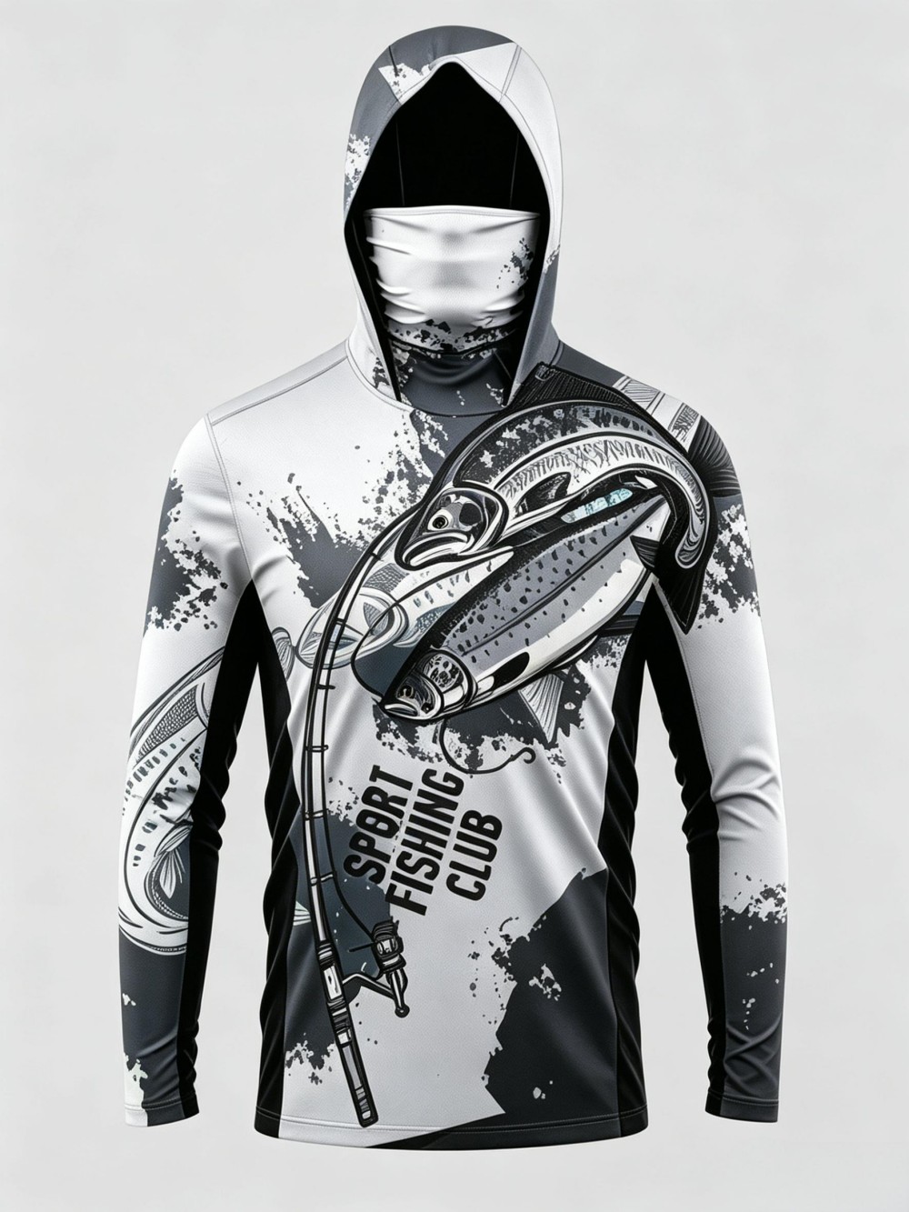 UPF50+ Camo Heren Lange Mouw V - Fishing Mask Sun Protection recensie en prijs